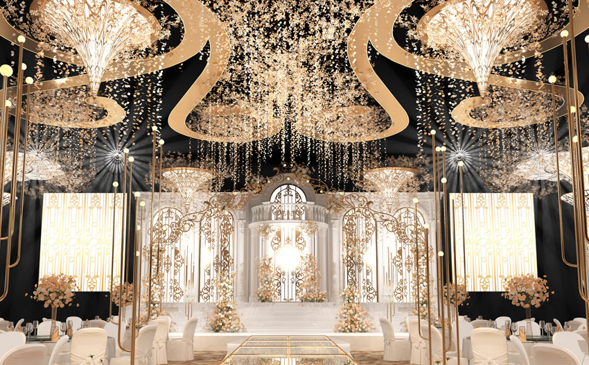 德州花木兰喜事汇金色大厅效果展示